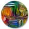 Designart - Colour Fusion III - Modern Metal Circle Wall Art